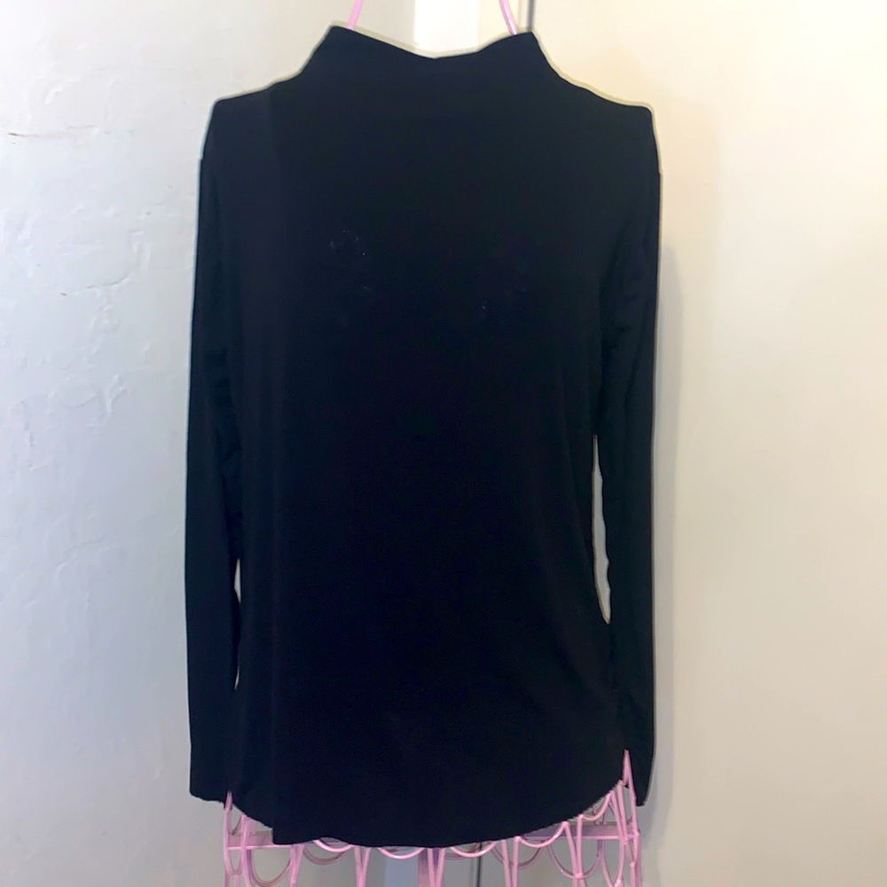 Unlisted Brand Black Mock Neck L/S- Top S-M?